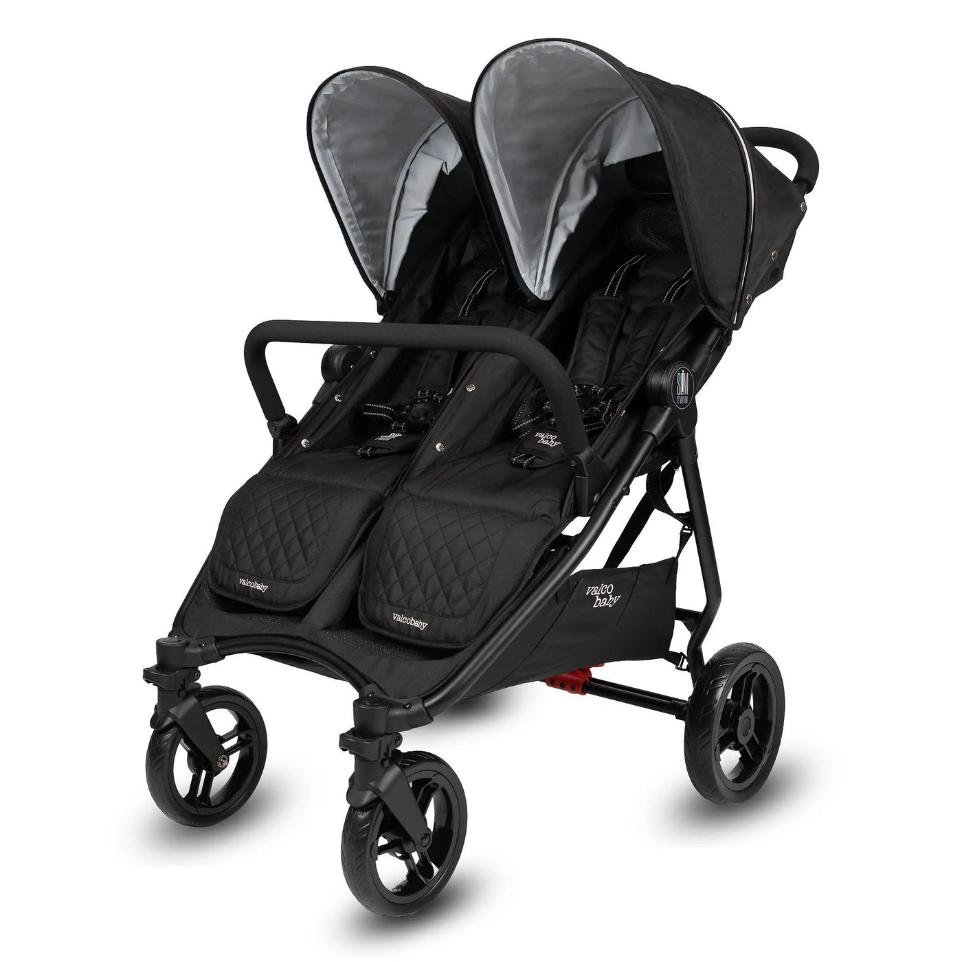 Valco Baby Slim Twin Stroller in Licorice