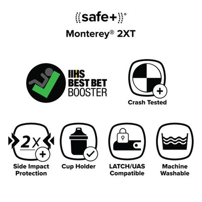 Monterey® 2XT 2 in 1  High-Back Booster