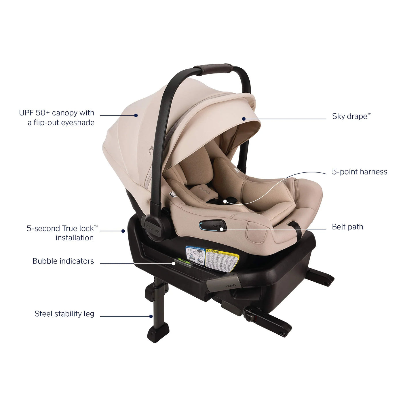 Nuna PIPA Aire Infant Car Seat With Base