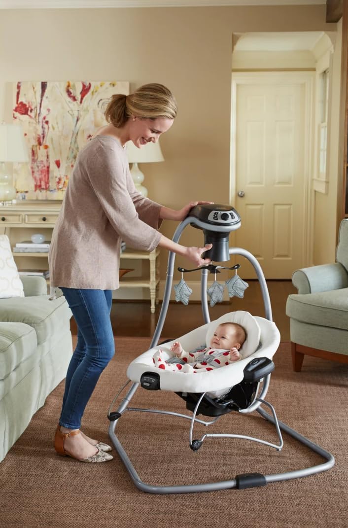 Graco DuetConnect Swing Bouncer LX with Multi Direction Asher piccolinobaby