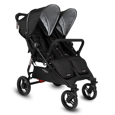 Valco Baby Slim Twin Stroller in Licorice