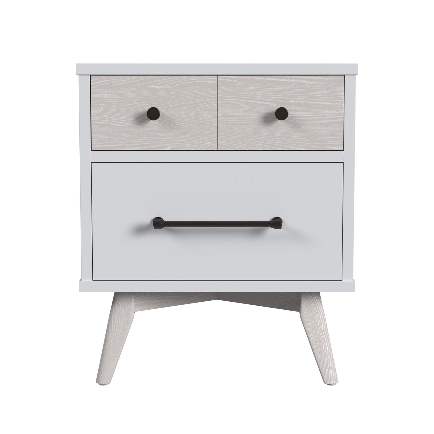 Rowan 2 Drawer Nightstand in Ash Linen