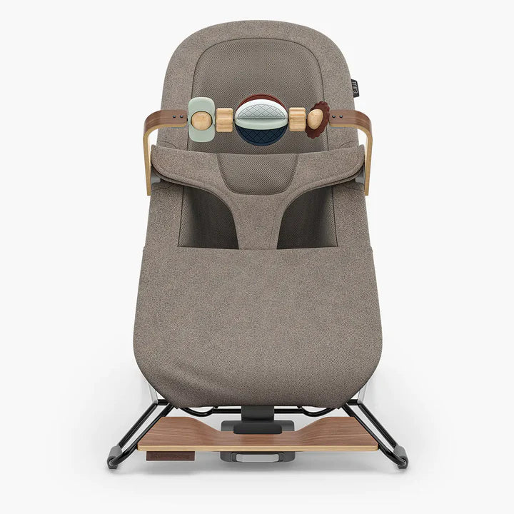 UPPAbaby Mira Bouncer Wonder Wheel Toy Bar – Multicolor | Walnut Wood