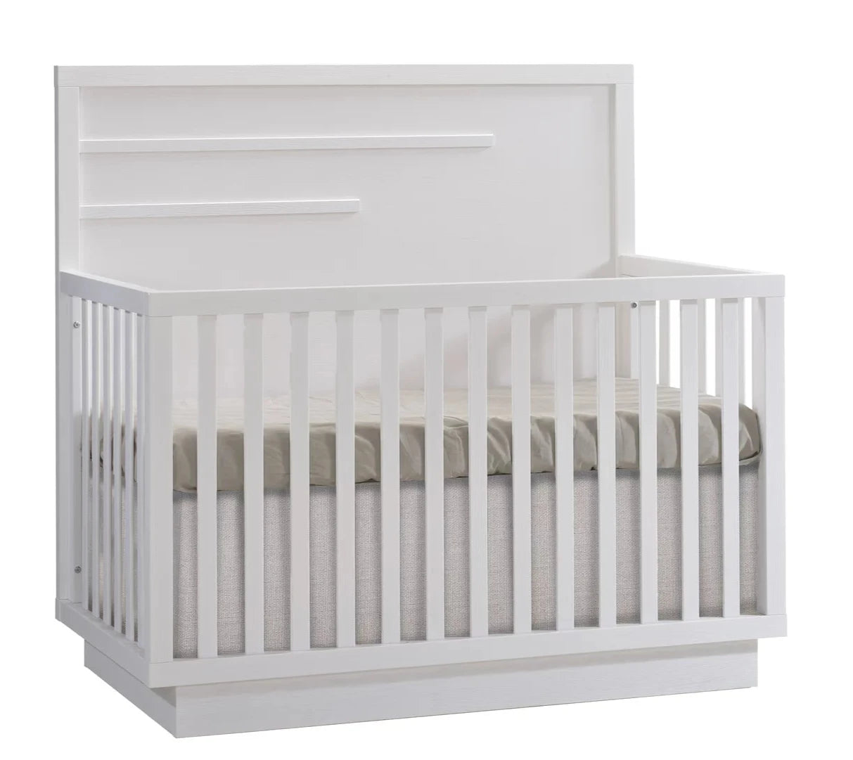 Natart Como Convertible Crib With Horizontal Molding