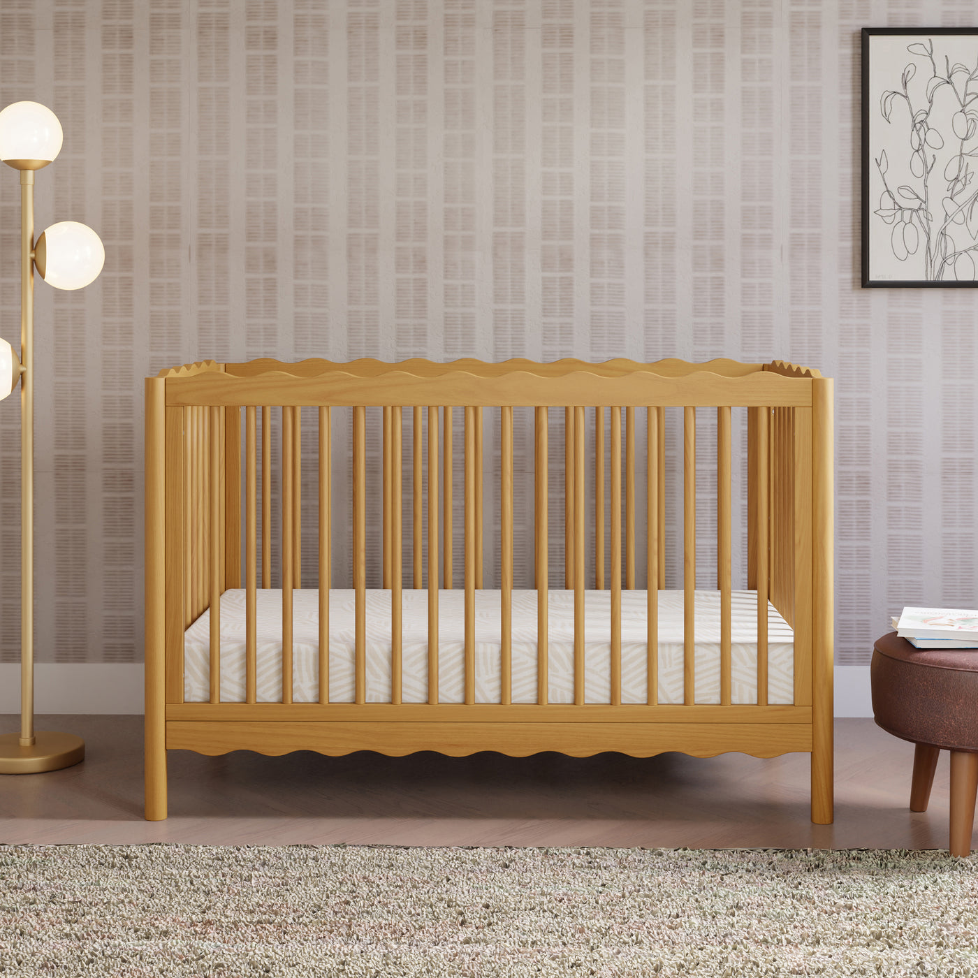 Swell 4 in 1 Convertible Crib with Toddler Bed Conversion Kit