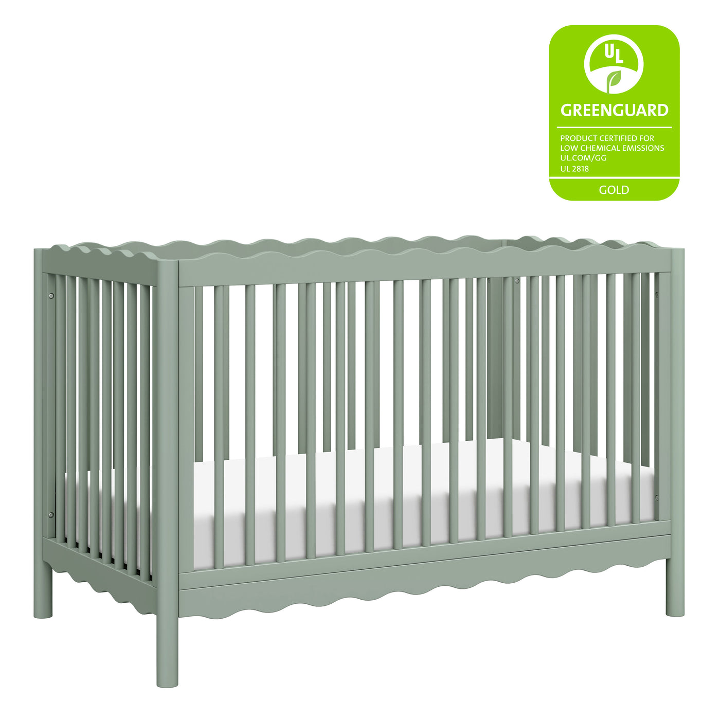 Swell 4 in 1 Convertible Crib with Toddler Bed Conversion Kit