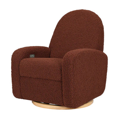 Babyletto Nami Electronic Recliner and Swivel Glider in Boucle Fabric with USB Port