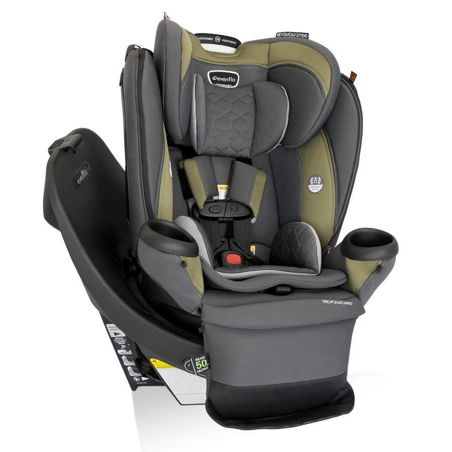 Evenflo Revolve360 Extend Rotational All-in-One Convertible Car Seat with Quick Clean Cover