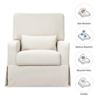 Crawford Pillowback Comfort Swivel Glider