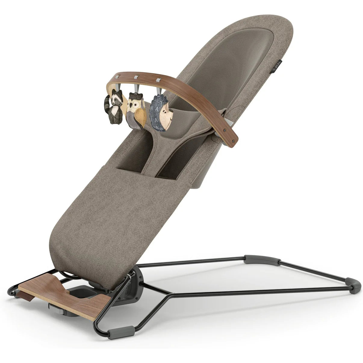 UPPAbaby Mira Bouncer Forest Fun Toy Bar - Grey | Walnut Wood