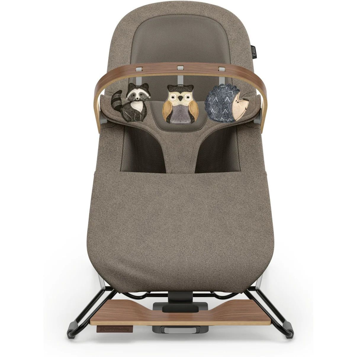 UPPAbaby Mira Bouncer Forest Fun Toy Bar - Grey | Walnut Wood