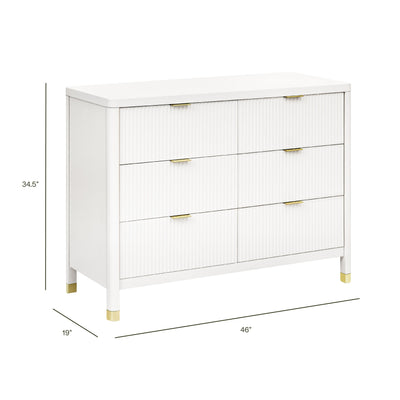 Brimsley Tambour 6 Drawer Assembled Dresser