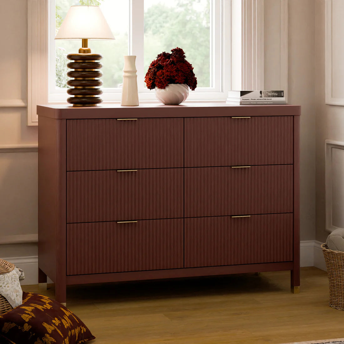 Brimsley Tambour 6 Drawer Assembled Dresser