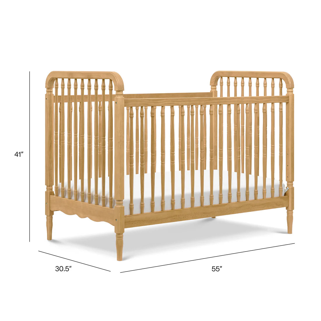 Liberty 3 in 1 Convertible Spindle Crib w/Toddler Bed