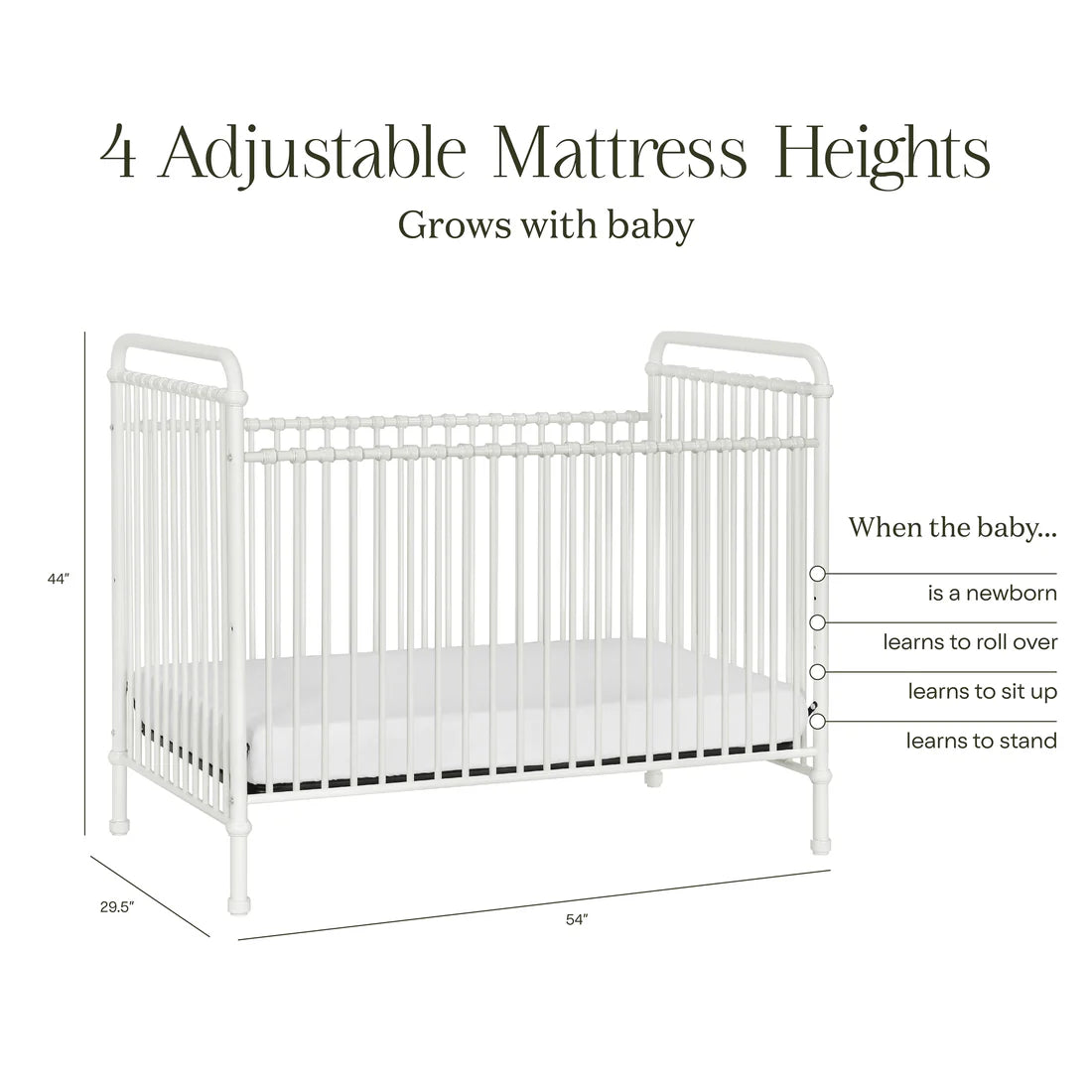 Namesake Abigail 3 in 1 Convertible Crib