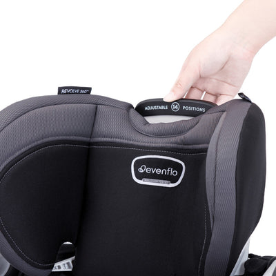 Evenflo Revolve360 Extend Rotational All-in-One Convertible Car Seat with Quick Clean Cover