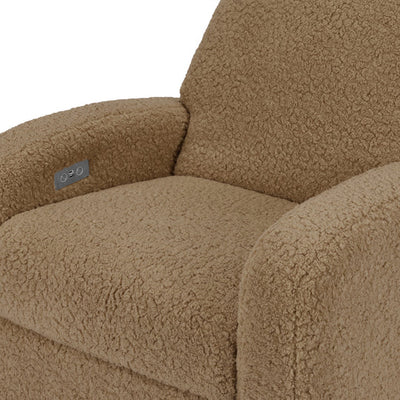 Babyletto Nami Electronic Recliner and Swivel Glider in Boucle Fabric with USB Port