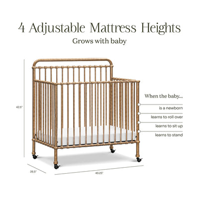 Winston 4 in 1 Convertible Mini Crib