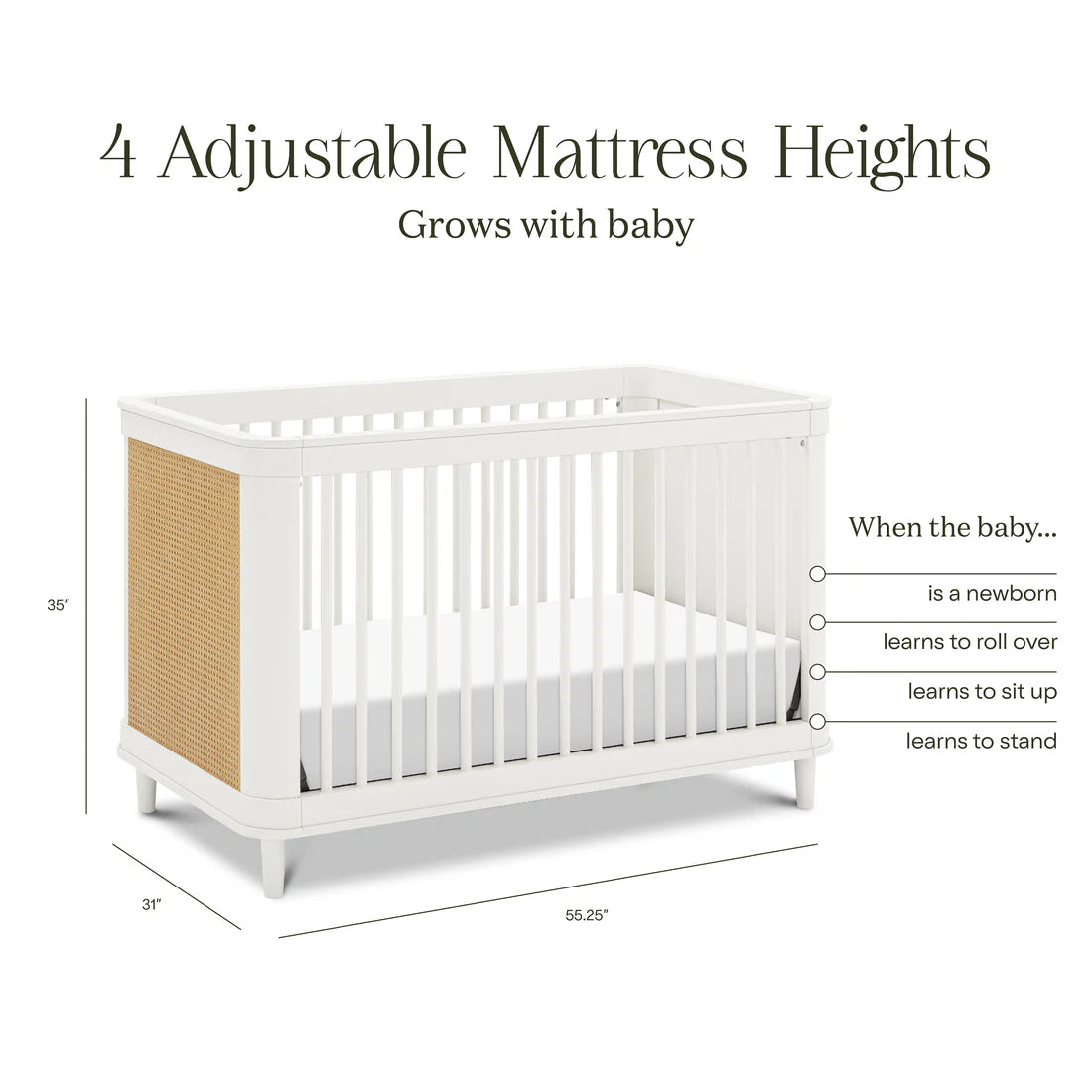 Namesake Marin 3 in 1 Convertible Crib