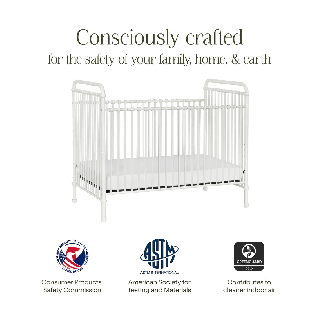 Namesake Abigail 3 in 1 Convertible Crib