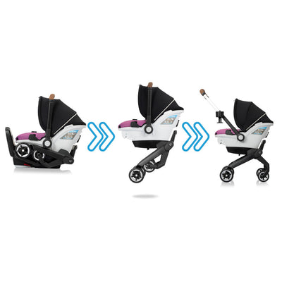 Evenflo Shyft DualRide Infant Car Seat Stroller Combo with Carryall Storage & Extended Canopy