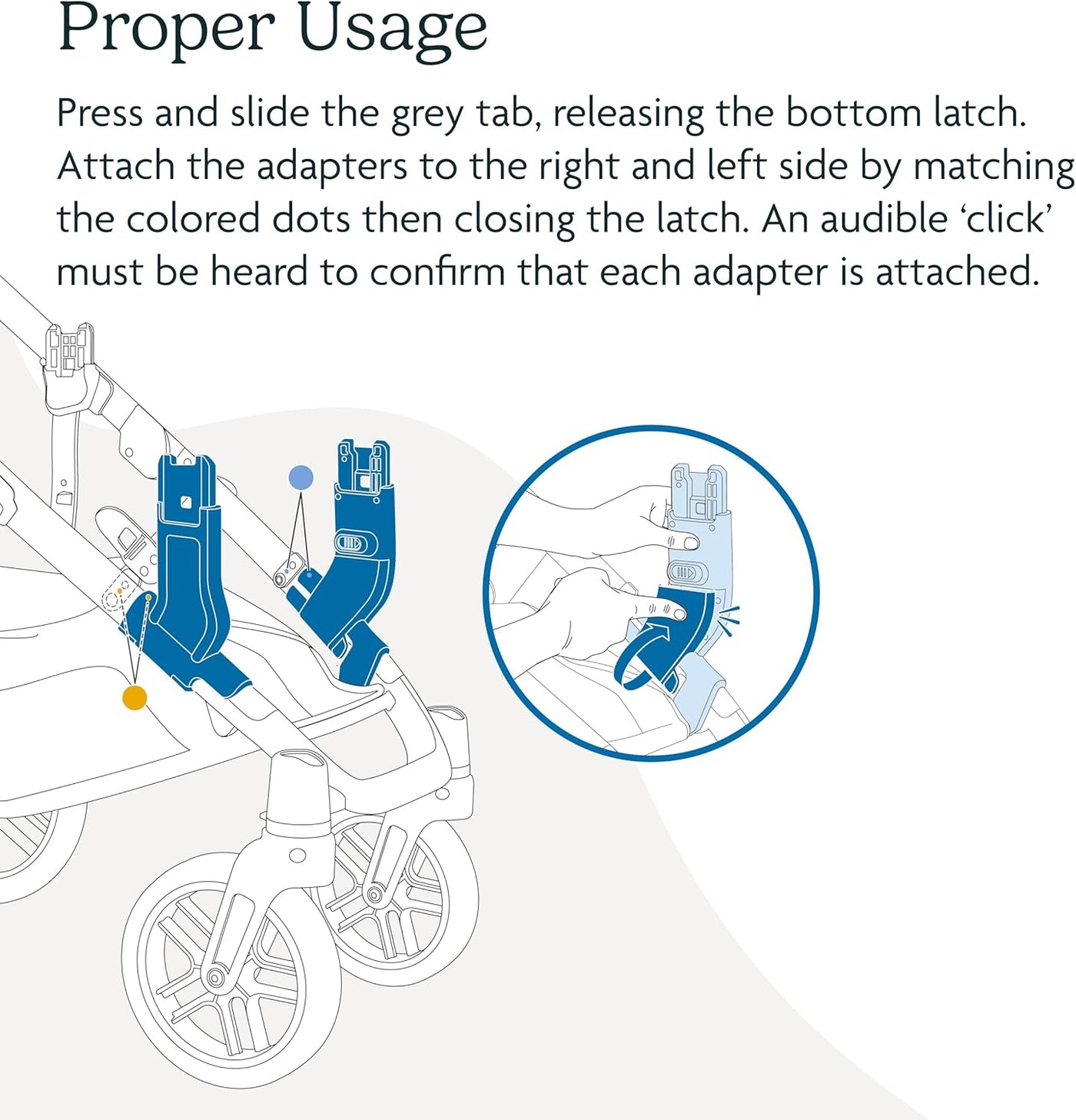 UPPAbaby Lower Adapters for Vista/Vista V2/Vista V3