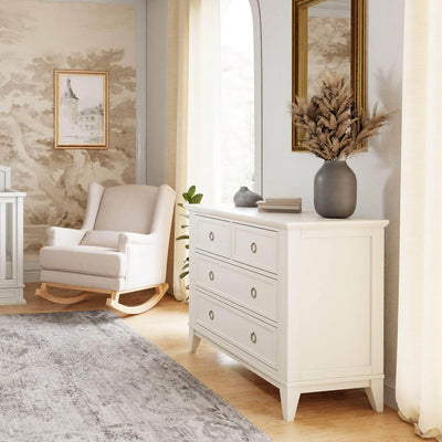 Emma Regency 4 Drawer Dresser in Warm White