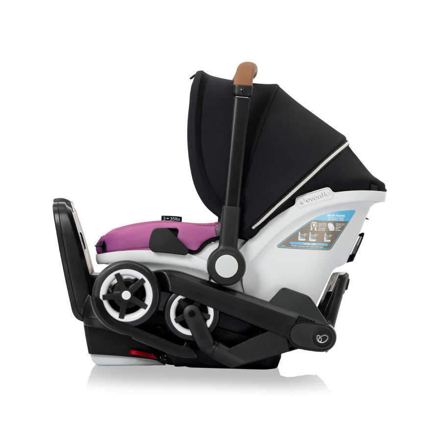 Evenflo Shyft DualRide Infant Car Seat Stroller Combo with Carryall Storage & Extended Canopy