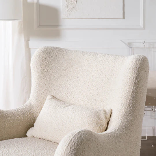 Solstice Swivel Glider in Boucle