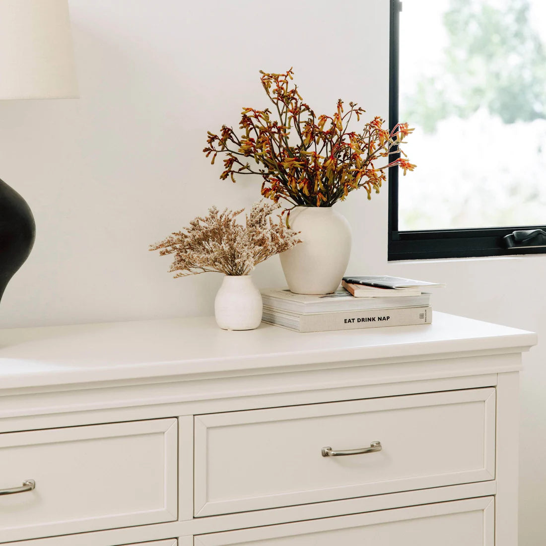 Darlington 6 Drawer Dresser in Warm White