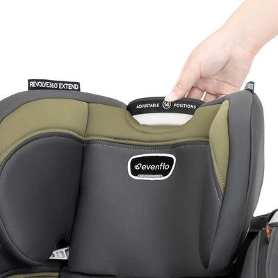 Evenflo Revolve360 Extend Rotational All-in-One Convertible Car Seat with Quick Clean Cover