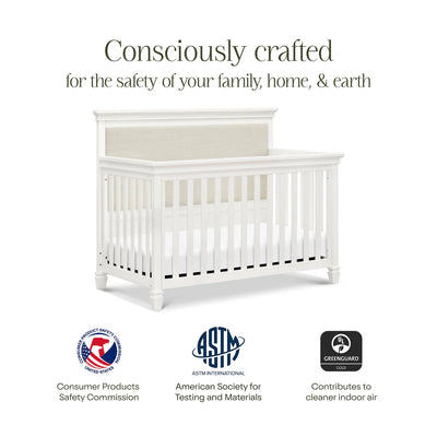 Darlington 4 in 1 Convertible Crib in Warm White