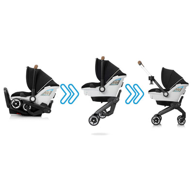 Evenflo Shyft DualRide Infant Car Seat Stroller Combo with Carryall Storage & Extended Canopy