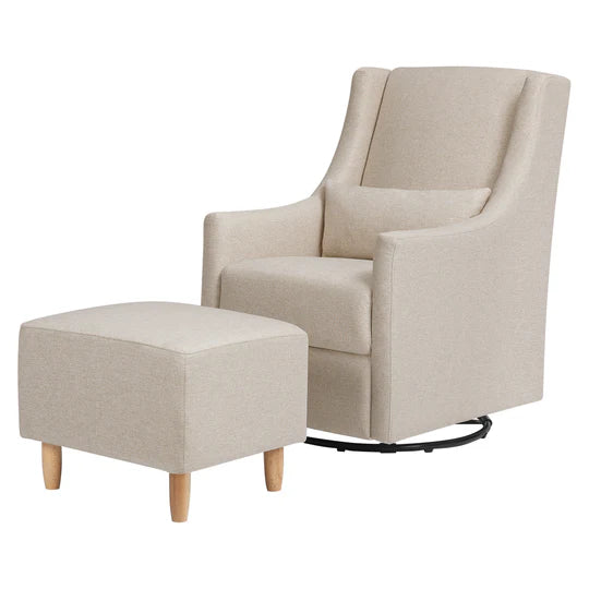 Babyletto Toco Swivel Glider and Ottoman - Performance Fabric