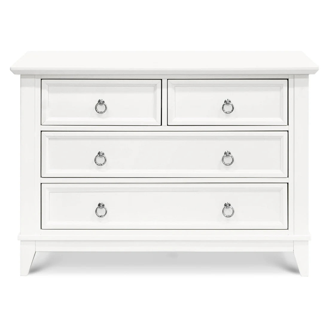 Emma Regency 4 Drawer Dresser in Warm White