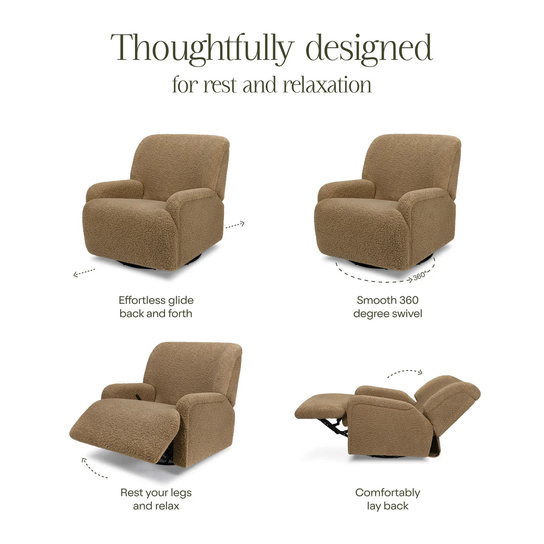 Winslow Extra Wide Recliner and Swivel Glider