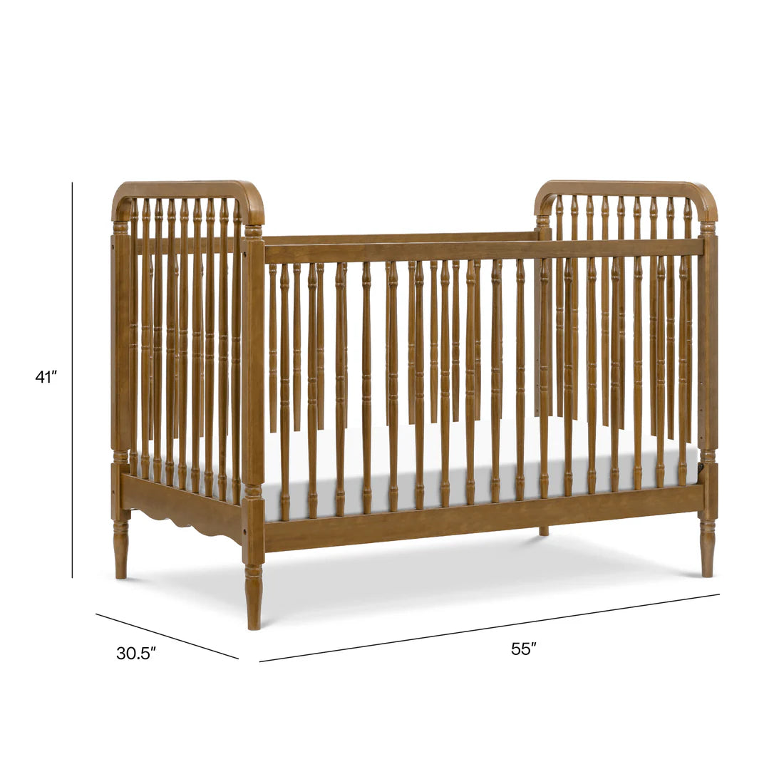 Liberty 3 in 1 Convertible Spindle Crib w/Toddler Bed