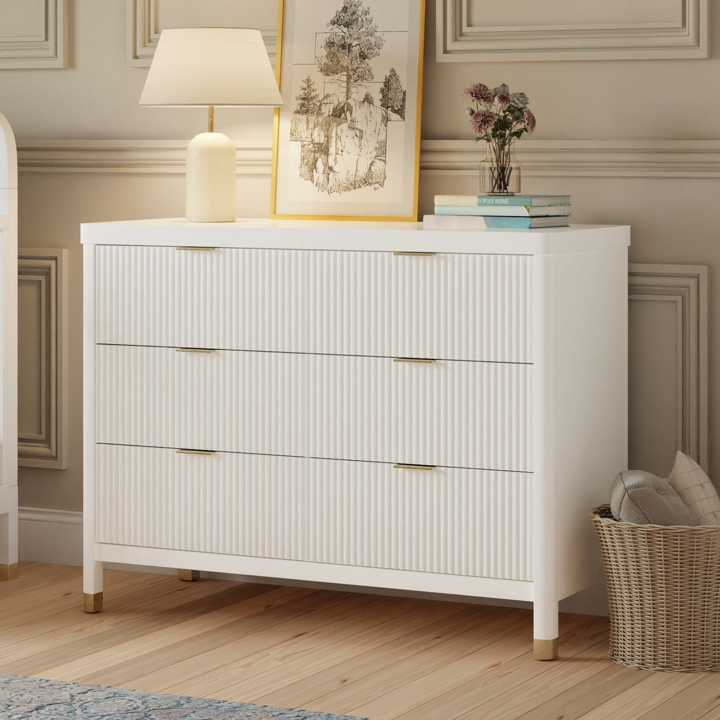 Brimsley Tambour 6 Drawer Assembled Dresser